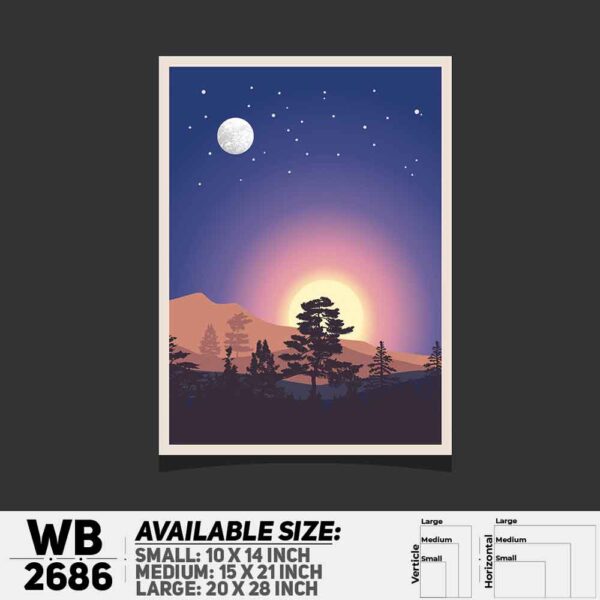 DDecorator Landscape Art Digital Illustration Wall Decoration And Home Decoration PVC Wall Board And Wall Canvas - WB2686