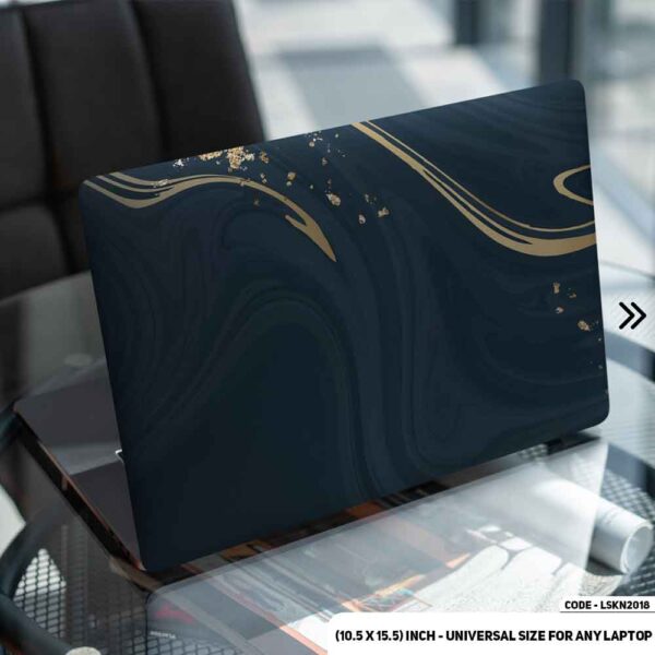 Liquid Marble Texture Matte Finished Removable Waterproof Laptop Sticker & Laptop Skin (Including FREE Accessories) - LSKN2018 - DDecorator