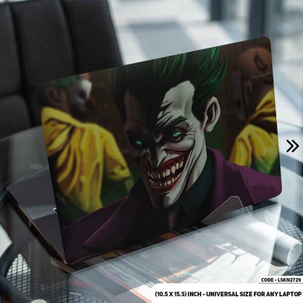 Joker Evil Laugh Matte Finished Removable Waterproof Laptop Sticker & Laptop Skin (Including FREE Accessories) - LSKN2729 - DDecorator