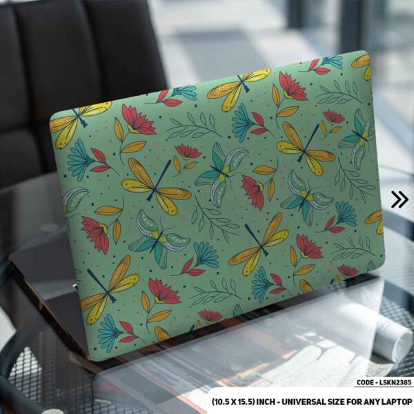 Butterfly Pattern Seamless Design Matte Finished Removable Waterproof Laptop Sticker & Laptop Skin (Including FREE Accessories) - LSKN2385 - DDecorator