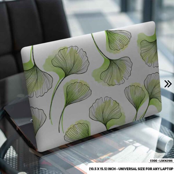 Seamless Leaf Pattern Matte Finished Removable Waterproof Laptop Sticker & Laptop Skin (Including FREE Accessories) - LSKN2186 - DDecorator