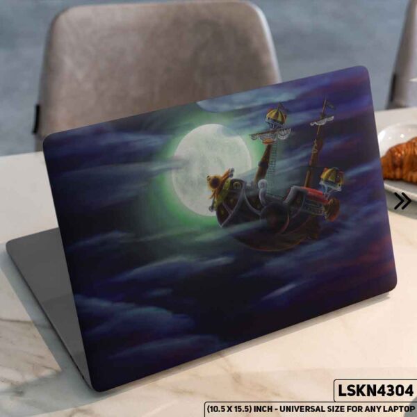 One Piece Manga Series Monkey D. Luffy Straw Hat  Matte Finished Removable Waterproof Laptop Sticker & Laptop Skin (Including FREE Accessories) - LSKN4304 - DDecorator