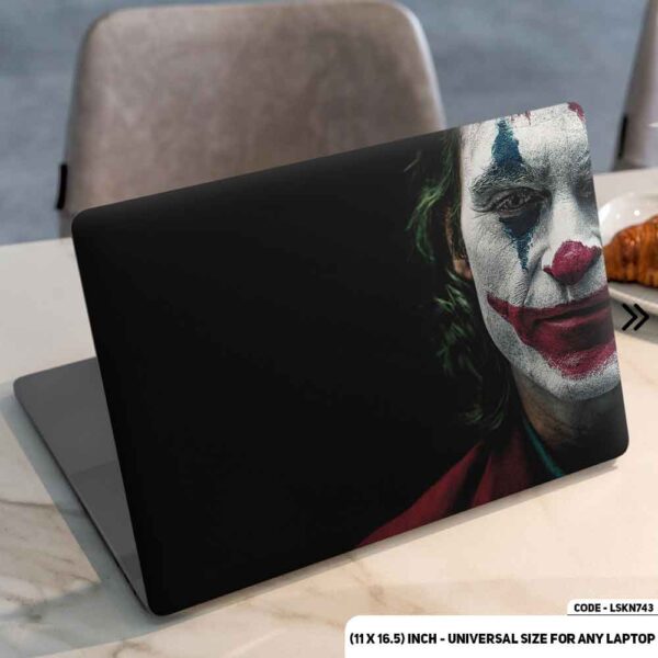 JOKER Matte Finished Removable Waterproof Laptop Sticker & Laptop Skin (Including FREE Accessories) - LSKN743 - DDecorator