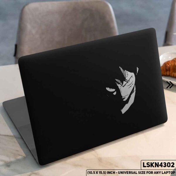 One Piece Manga Series Monkey D. Luffy Straw Hat  Matte Finished Removable Waterproof Laptop Sticker & Laptop Skin (Including FREE Accessories) - LSKN4302 - DDecorator