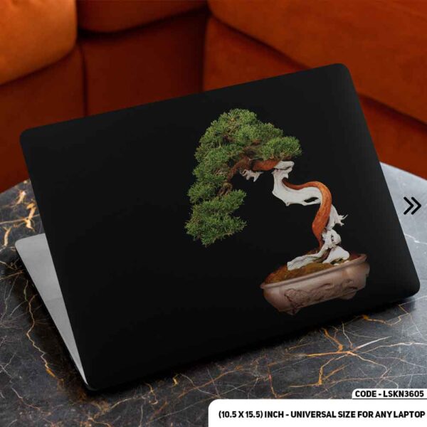 Bonsai Art Matte Finished Removable Waterproof Laptop Sticker & Laptop Skin (Including FREE Accessories) - LSKN3605 - DDecorator