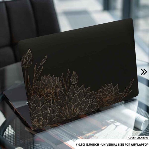 Flower Pattern Floral Design Matte Finished Removable Waterproof Laptop Sticker & Laptop Skin (Including FREE Accessories) - LSKN2009 - DDecorator