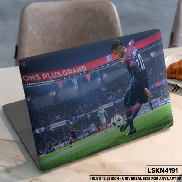 FIFA Football Playing Matte Finished Removable Waterproof Laptop Sticker & Laptop Skin (Including FREE Accessories) - LSKN4191 - DDecorator