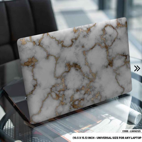 Liquid Marble Texture Matte Finished Removable Waterproof Laptop Sticker & Laptop Skin (Including FREE Accessories) - LSKN2125 - DDecorator