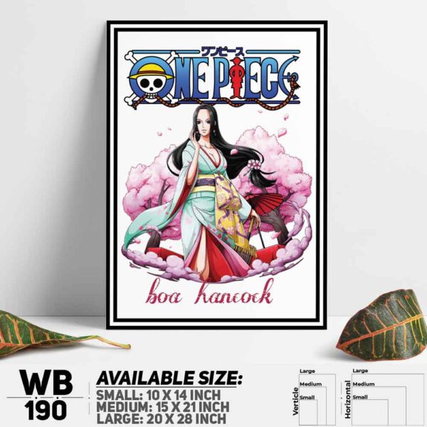 DDecorator One Piece Anime Manga series Wall Decoration And Home Decoration PVC Wall Board And Wall Canvas - WB190