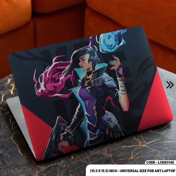 Digital Valorant Digital Character Art Illustration Matte Finished Removable Waterproof Laptop Sticker & Laptop Skin (Including FREE Accessories) - LSKN3146 - DDecorator