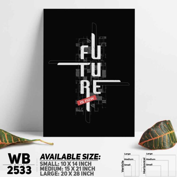 DDecorator Future - Motivational Wall Decoration And Home Decoration PVC Wall Board And Wall Canvas - WB2533