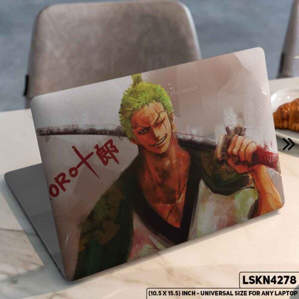 One Piece Manga Series Monkey D. Luffy Straw Hat  Matte Finished Removable Waterproof Laptop Sticker & Laptop Skin (Including FREE Accessories) - LSKN4278 - DDecorator