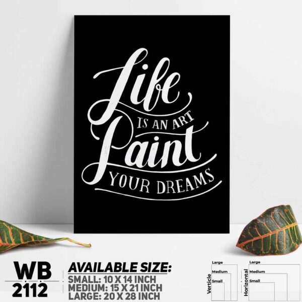 DDecorator Life - Motivational Wall Decoration And Home Decoration PVC Wall Board And Wall Canvas - WB2112