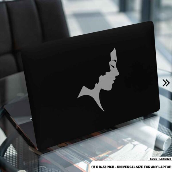 Abstract Art B/W Matte Finished Removable Waterproof Laptop Sticker & Laptop Skin (Including FREE Accessories) - LSKN821 - DDecorator