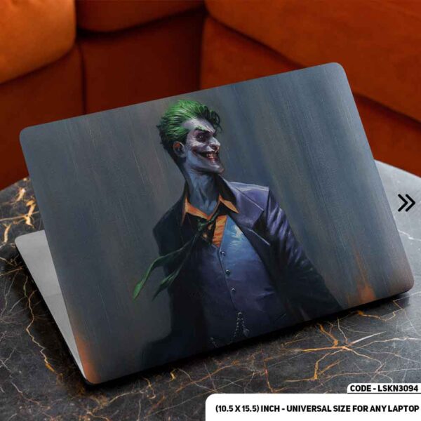 JOKER Laughing Matte Finished Removable Waterproof Laptop Sticker & Laptop Skin (Including FREE Accessories) - LSKN3094 - DDecorator