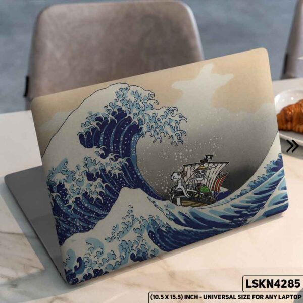 One Piece Manga Series Monkey D. Luffy Straw Hat  Matte Finished Removable Waterproof Laptop Sticker & Laptop Skin (Including FREE Accessories) - LSKN4285 - DDecorator
