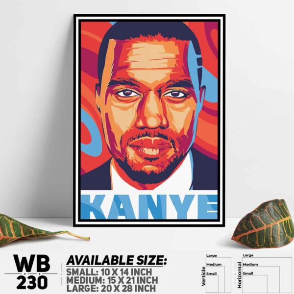 DDecorator Kanye West 
American Rapper 
Wall Decoration And Home Decoration PVC Wall Board And Wall Canvas - WB230