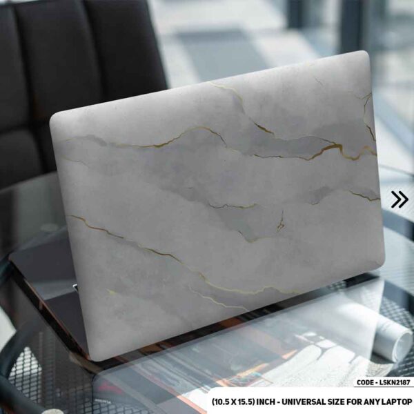 Liquid Marble Texture Matte Finished Removable Waterproof Laptop Sticker & Laptop Skin (Including FREE Accessories) - LSKN2187 - DDecorator