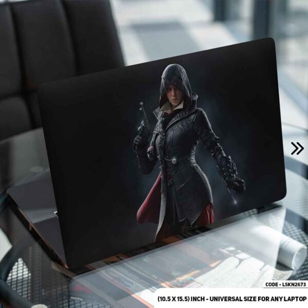 Digital Character Female Matte Finished Removable Waterproof Laptop Sticker & Laptop Skin (Including FREE Accessories) - LSKN2673 - DDecorator