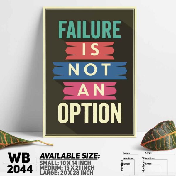 DDecorator Failor - Motivational Wall Decoration And Home Decoration PVC Wall Board And Wall Canvas - WB2044