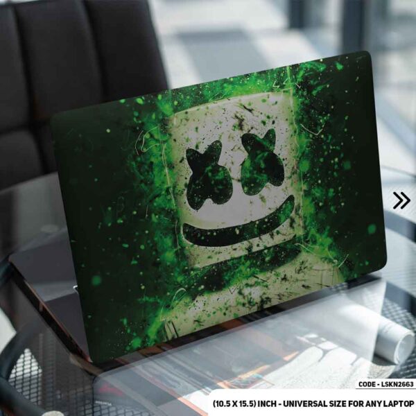Marshmello Matte Finished Removable Waterproof Laptop Sticker & Laptop Skin (Including FREE Accessories) - LSKN2663 - DDecorator