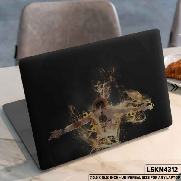 One Piece Manga Series Monkey D. Luffy Straw Hat  Matte Finished Removable Waterproof Laptop Sticker & Laptop Skin (Including FREE Accessories) - LSKN4312 - DDecorator
