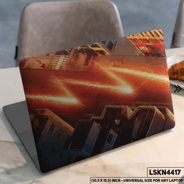 Flash Justice League Matte Finished Removable Waterproof Laptop Sticker & Laptop Skin (Including FREE Accessories) - LSKN4417 - DDecorator