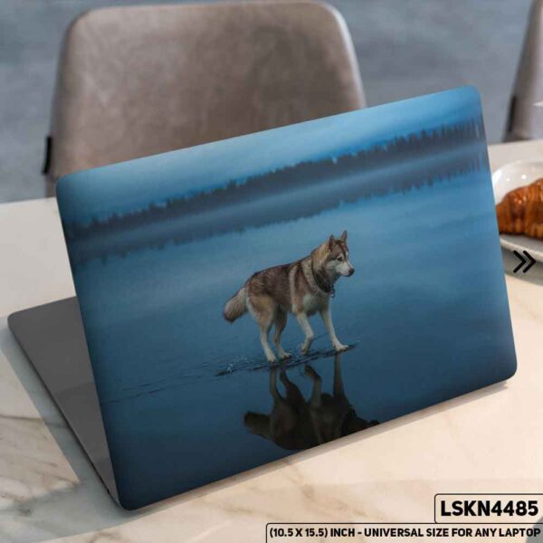 Wolf Desing Fantacy Art Digital Illustration Matte Finished Removable Waterproof Laptop Sticker & Laptop Skin (Including FREE Accessories) - LSKN4485 - DDecorator