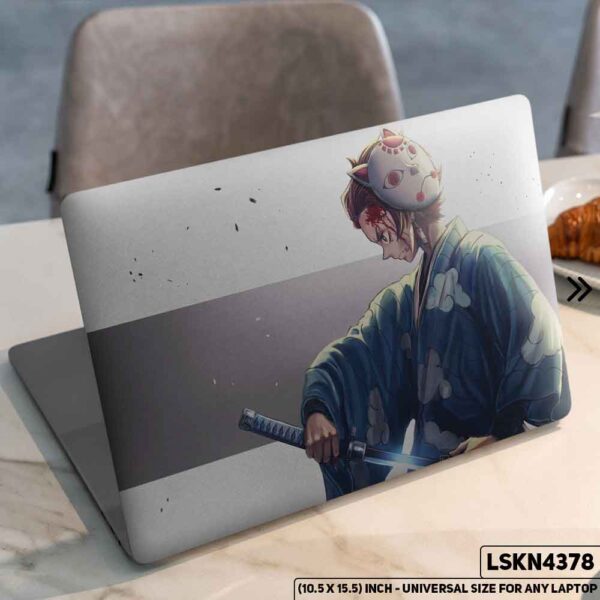 Demon Slayer: Kimetsu no Yaiba Matte Finished Removable Waterproof Laptop Sticker & Laptop Skin (Including FREE Accessories) - LSKN4378 - DDecorator
