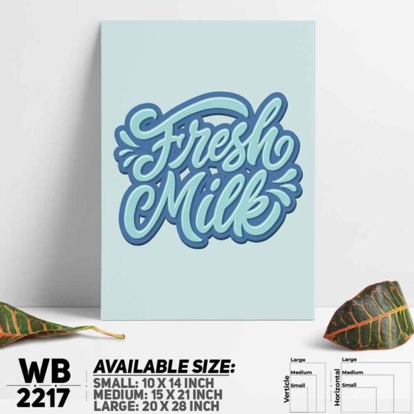 DDecorator Fresh Food - Motivational Wall Decoration And Home Decoration PVC Wall Board And Wall Canvas - WB2217