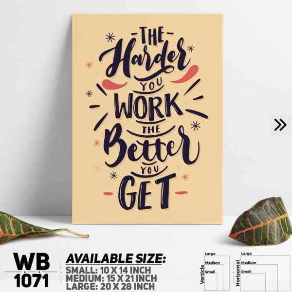 DDecorator Motivational Quote Wall Decoration And Home Decoration PVC Wall Board And Wall Canvas - WB1071