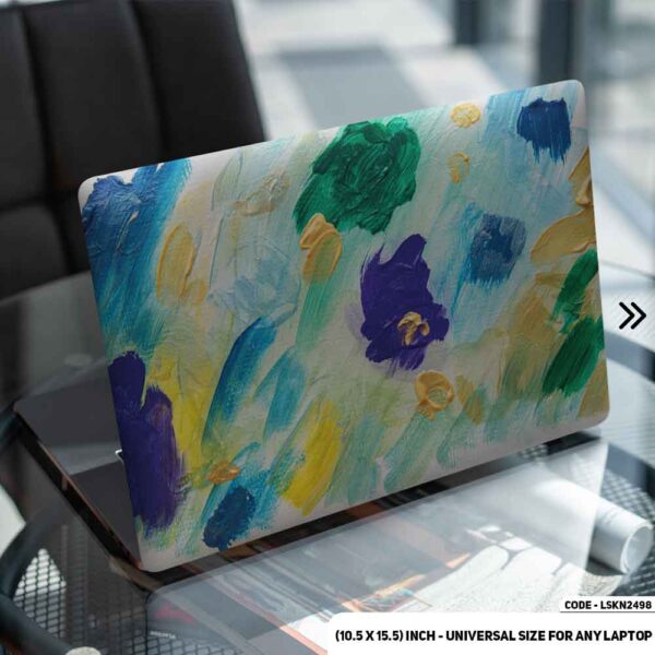 Hand Painting Ink Design Matte Finished Removable Waterproof Laptop Sticker & Laptop Skin (Including FREE Accessories) - LSKN2498 - DDecorator