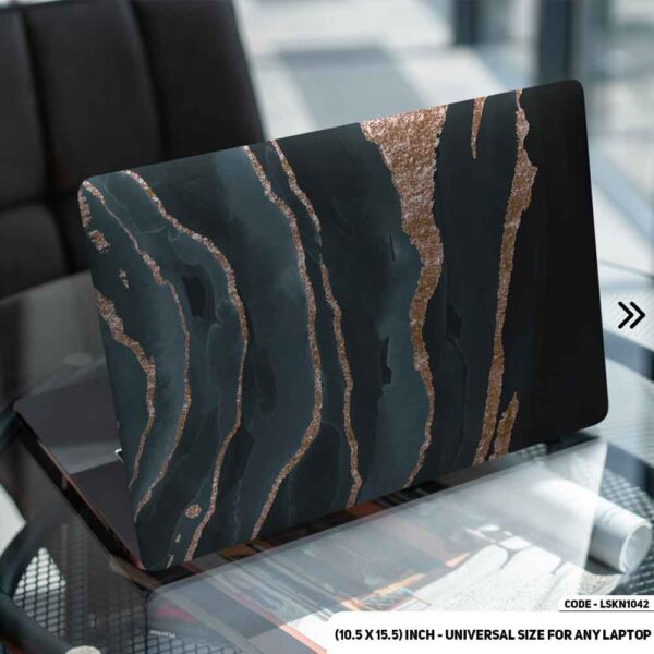 Blue Marble Texture Matte Finished Removable Waterproof Laptop Sticker & Laptop Skin (Including FREE Accessories) - LSKN1042 - DDecorator