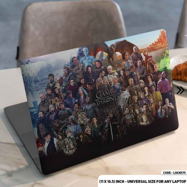 GOT Family - Game of Thrones Matte Finished Removable Waterproof Laptop Sticker & Laptop Skin (Including FREE Accessories) - LSKN575 - DDecorator