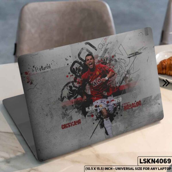 CR7 - Cristiano Ronaldo FIFA World Cup Matte Finished Removable Waterproof Laptop Sticker & Laptop Skin (Including FREE Accessories) - LSKN4069 - DDecorator