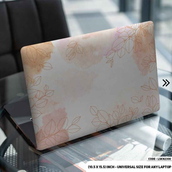 Flower Pattern Floral Design Matte Finished Removable Waterproof Laptop Sticker & Laptop Skin (Including FREE Accessories) - LSKN2300 - DDecorator