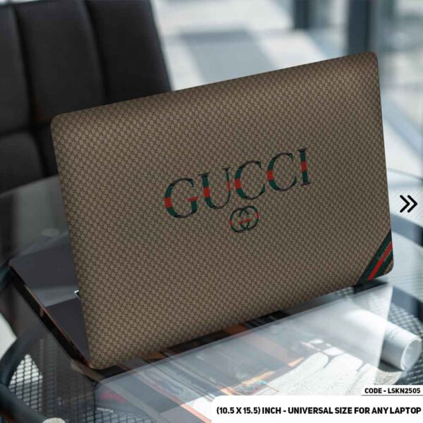 Luxury Brand Iconic Pattern Matte Finished Removable Waterproof Laptop Sticker & Laptop Skin (Including FREE Accessories) - LSKN2505 - DDecorator