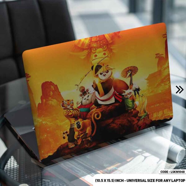 Kung Fu Panda Matte Finished Removable Waterproof Laptop Sticker & Laptop Skin (Including FREE Accessories) - LSKN1048 - DDecorator