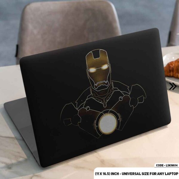 Golden Iron Man Suit Matte Finished Removable Waterproof Laptop Sticker & Laptop Skin (Including FREE Accessories) - LSKN614 - DDecorator