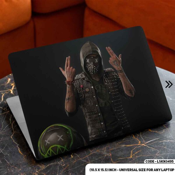 Digital Character Illustration Matte Finished Removable Waterproof Laptop Sticker & Laptop Skin (Including FREE Accessories) - LSKN3495 - DDecorator