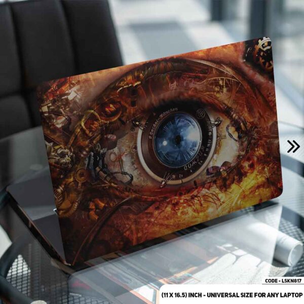 Abstract Eye Art Matte Finished Removable Waterproof Laptop Sticker & Laptop Skin (Including FREE Accessories) - LSKN817 - DDecorator
