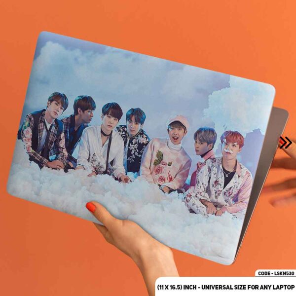 BTS Boys In Cloud Matte Finished Removable Waterproof Laptop Sticker & Laptop Skin (Including FREE Accessories) - LSKN530 - DDecorator