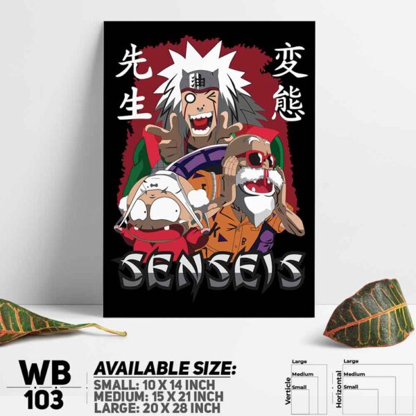 DDecorator Naruto Uzumak Manga Naruto Anime Wall Decoration And Home Decoration PVC Wall Board And Wall Canvas - WB103