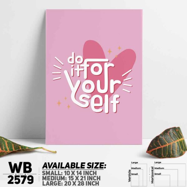 DDecorator Do It For Yourself - Motivational Wall Decoration And Home Decoration PVC Wall Board And Wall Canvas - WB2579