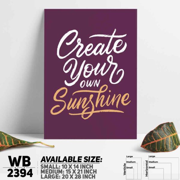 DDecorator Create Your Own Life Wall Decoration And Home Decoration PVC Wall Board And Wall Canvas - WB2394