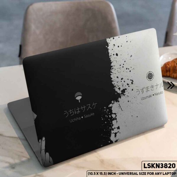 NARUTO Anime Character Illustration Matte Finished Removable Waterproof Laptop Sticker & Laptop Skin (Including FREE Accessories) - LSKN3820 - DDecorator