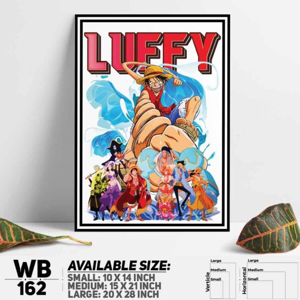 DDecorator One Piece Anime Manga series Wall Decoration And Home Decoration PVC Wall Board And Wall Canvas - WB162