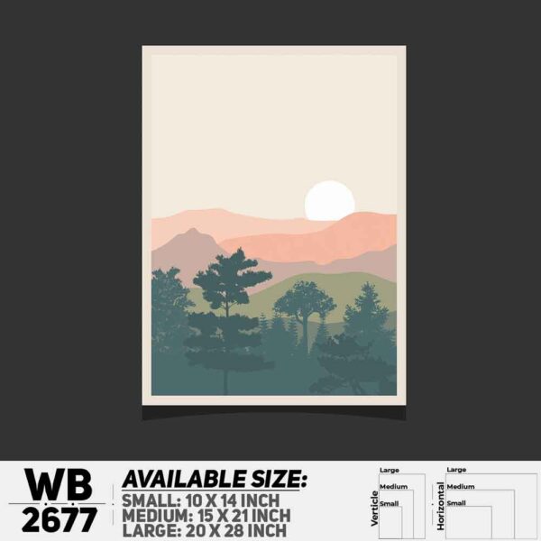 DDecorator Landscape Art Digital Illustration Wall Decoration And Home Decoration PVC Wall Board And Wall Canvas - WB2677