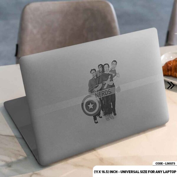 The Big Bang Theory Matte Finished Removable Waterproof Laptop Sticker & Laptop Skin (Including FREE Accessories) - LSKN673 - DDecorator