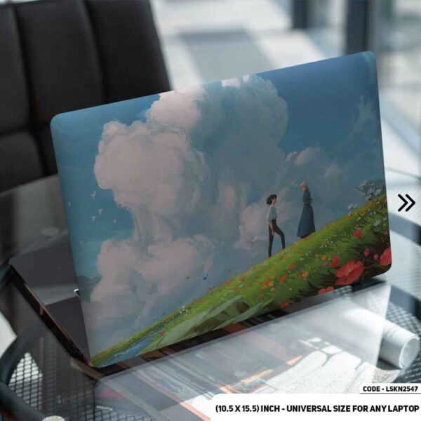 Fantasy Anime Carecter Couple Illustration Matte Finished Removable Waterproof Laptop Sticker & Laptop Skin (Including FREE Accessories) - LSKN2547 - DDecorator